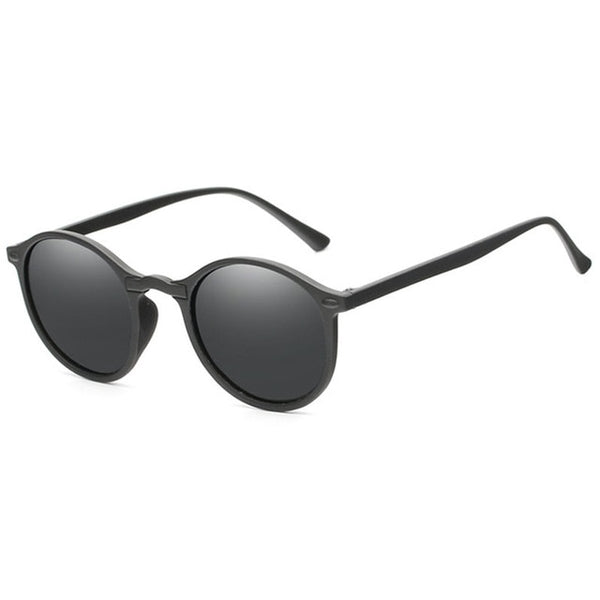 Round Polarized Sunglasses Retro Men