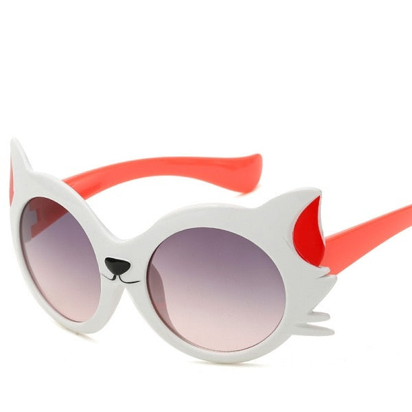 2019 New Fashion Kid's Sunglasses Girls Lovely Cartoon Cat Eye