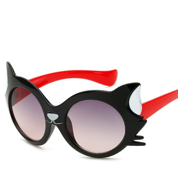 2019 New Fashion Kid's Sunglasses Girls Lovely Cartoon Cat Eye