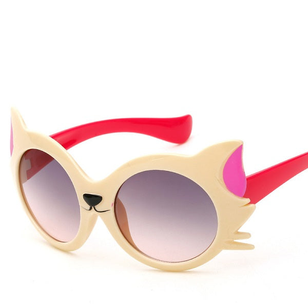 2019 New Fashion Kid's Sunglasses Girls Lovely Cartoon Cat Eye