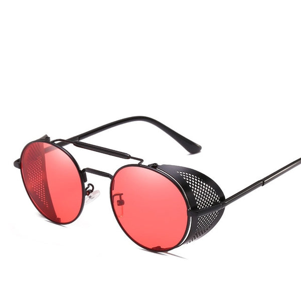 MuseLife Retro Round Metal Sunglasses UV Protection