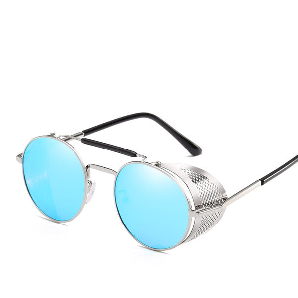 MuseLife Retro Round Metal Sunglasses UV Protection