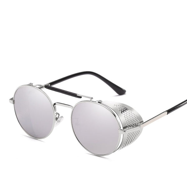 MuseLife Retro Round Metal Sunglasses UV Protection