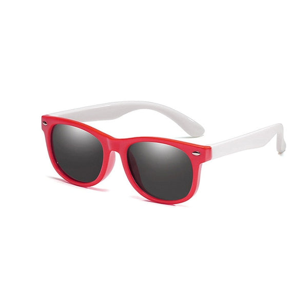 Rubber frame Polarized Kids Sunglasses with Case