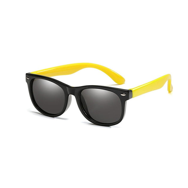 Rubber frame Polarized Kids Sunglasses with Case