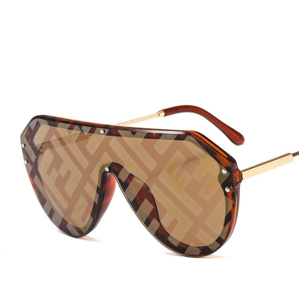 2019 New F Watermark One-piece Woman Sunglasses