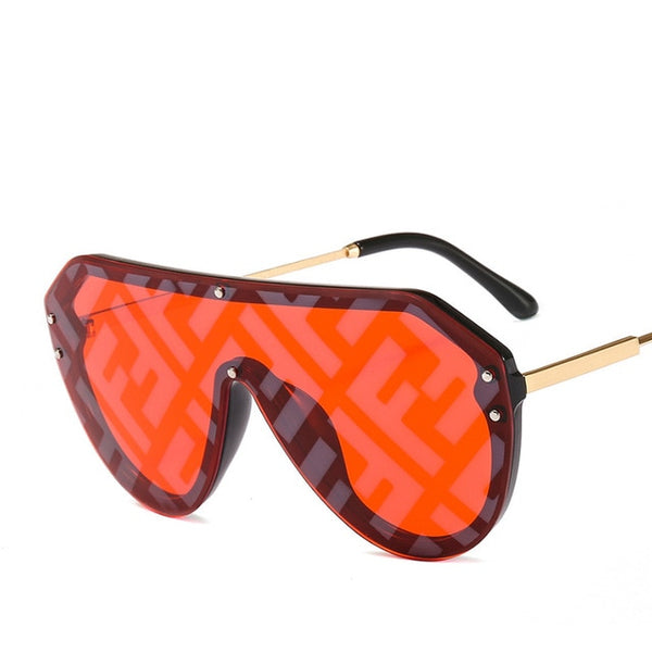 2019 New F Watermark One-piece Woman Sunglasses