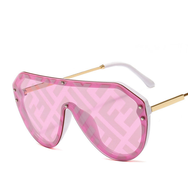 2019 New F Watermark One-piece Woman Sunglasses